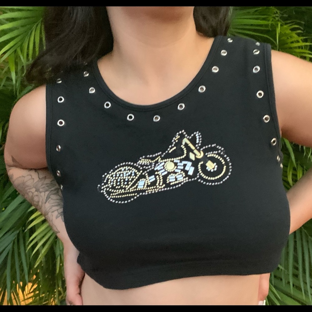 Motorcycle tank crop top